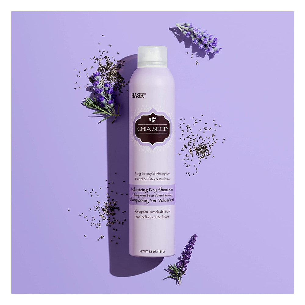 Hask Chia Seed Long-Lasting Absorption Volumizing Dry Shampoo, 6.5 oz