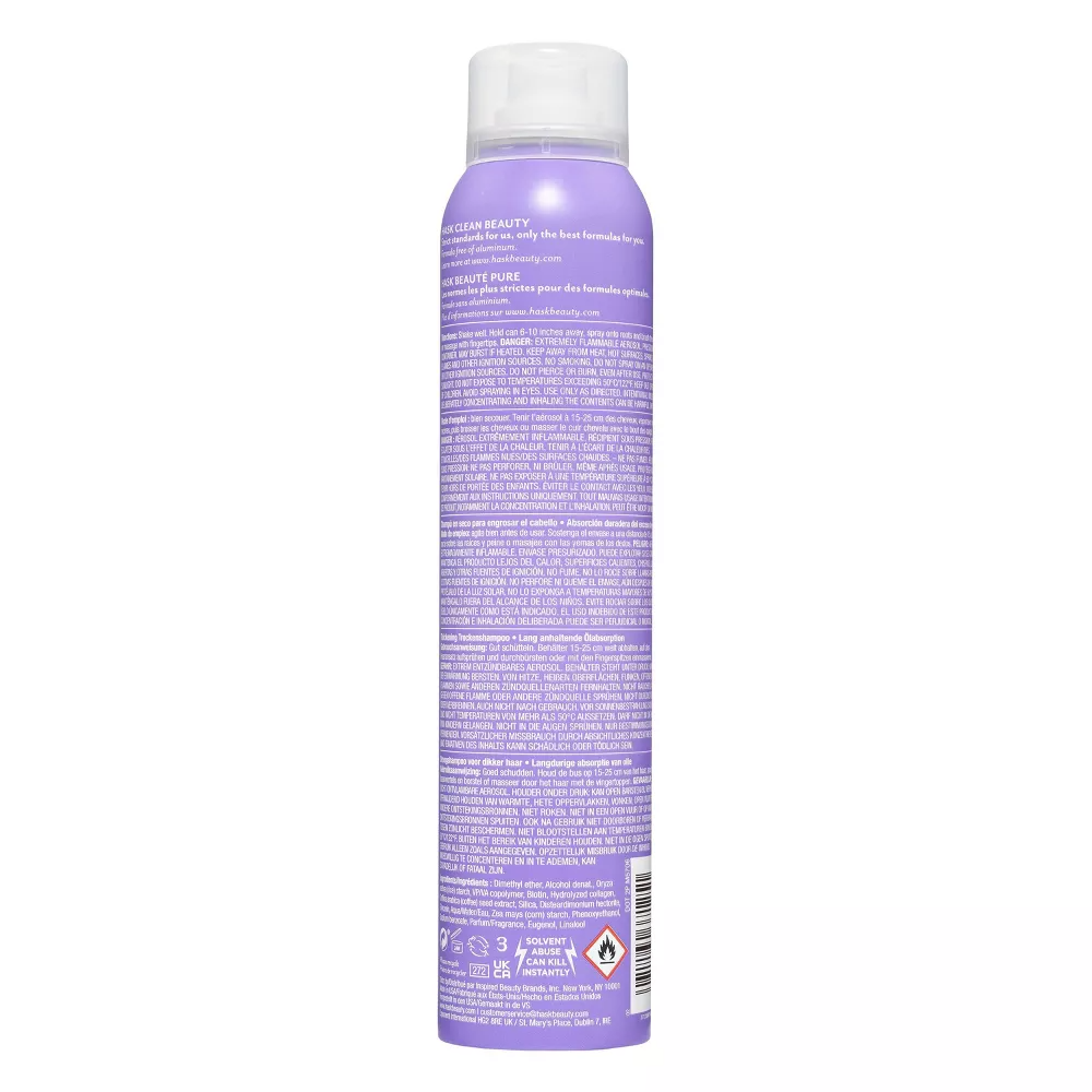Hask Biotin Boost Long-Lasting Oil Absorption Thickening Dry Shampoo, 6.5 oz