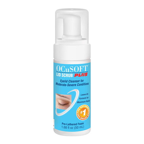 Ocusoft Lid Scrub Plus Formula Foaming Eyelid Cleanser, 1.68 Oz