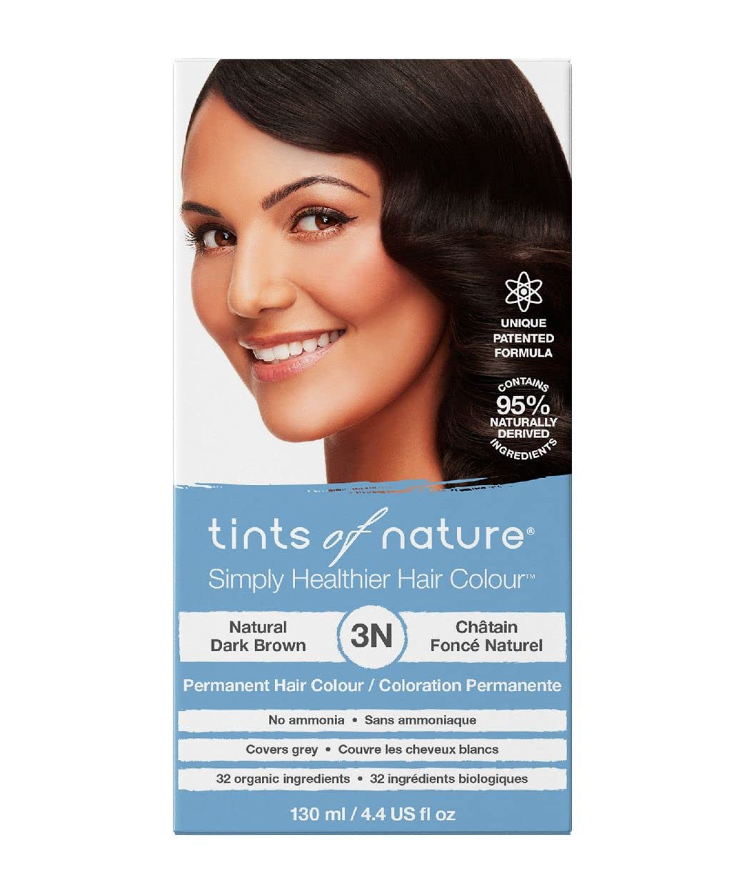 Tints Of Nature Conditioning Permanent Hair Color, Natural Dark Brown 3N, 4.4 Oz