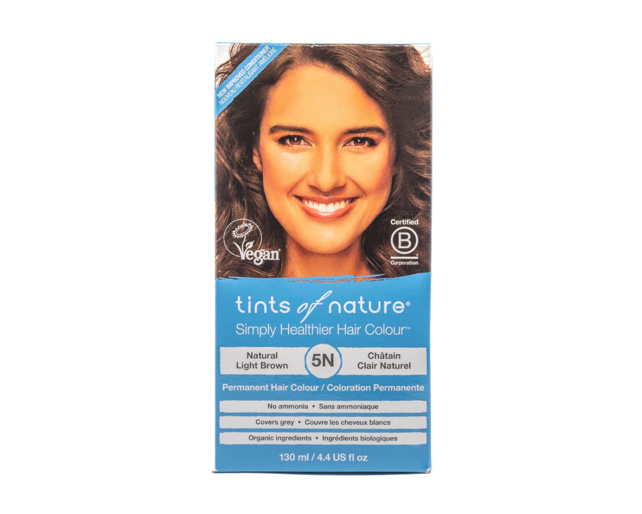 Tints of Nature 5N Natural Light Brown Permanent Hair Colour, 4.4 Oz