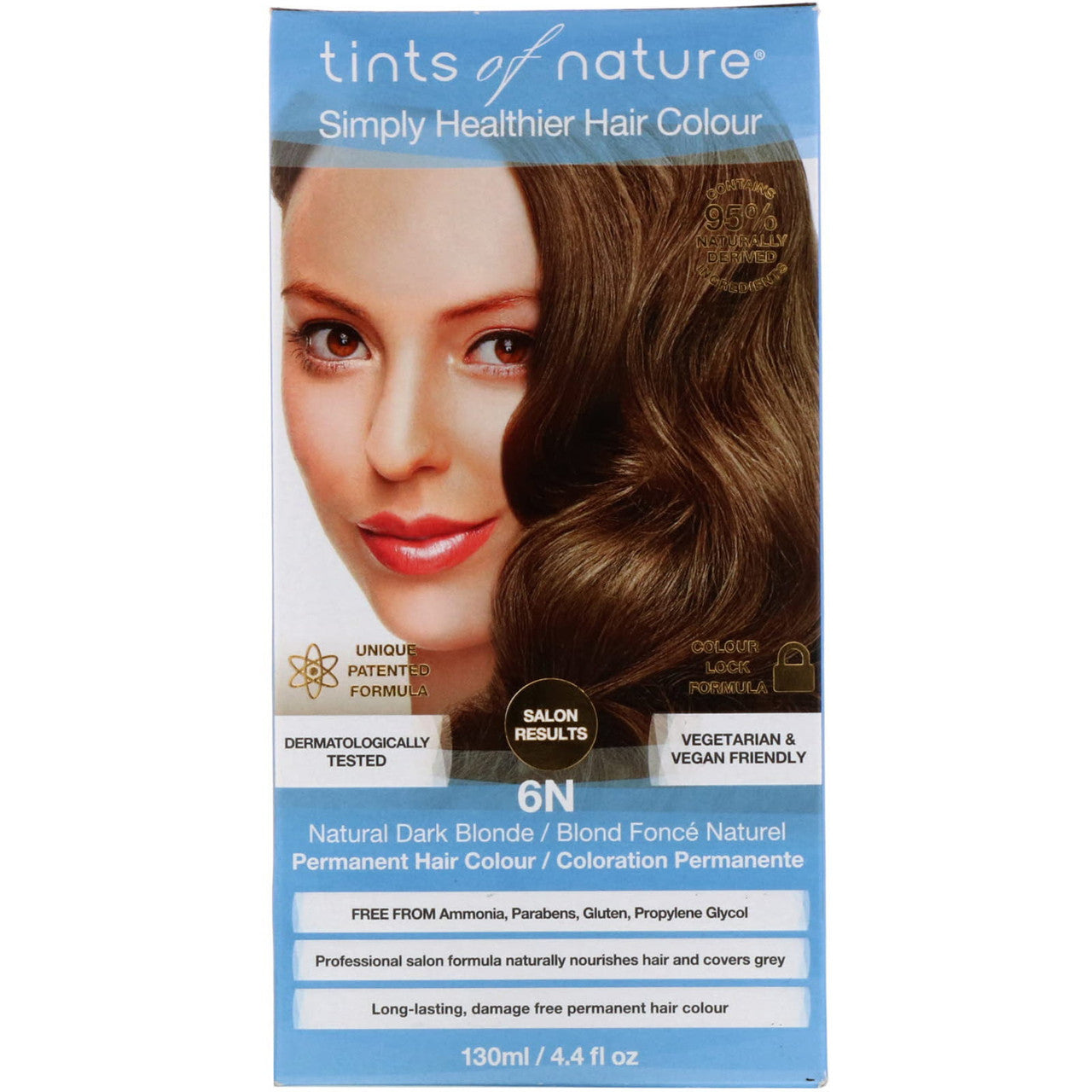 Tints of Nature Conditioning Permanent Hair Color, Natural Dark Blonde 6N, 4.4 Oz