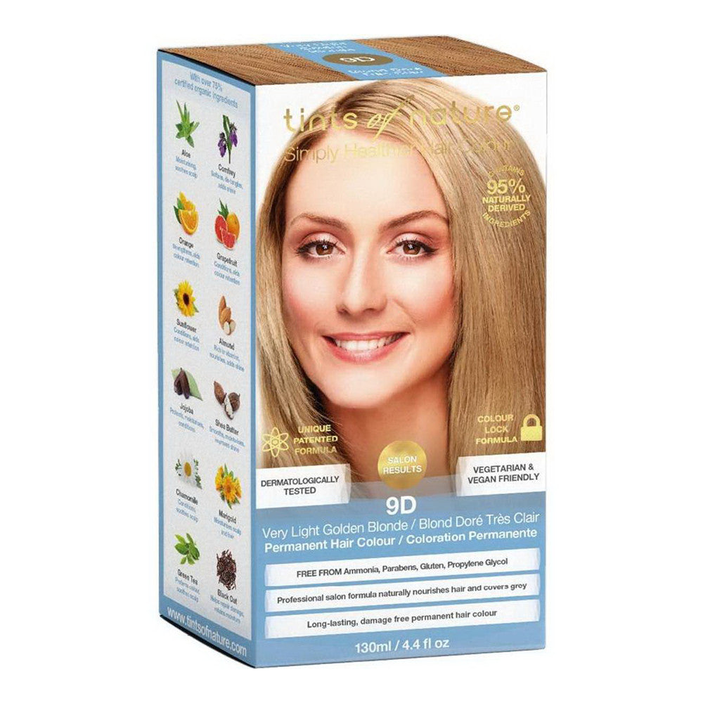 Tints of Nature Permanent Hair Dye, 9D Very Light Golden Blonde, 4.4 Oz