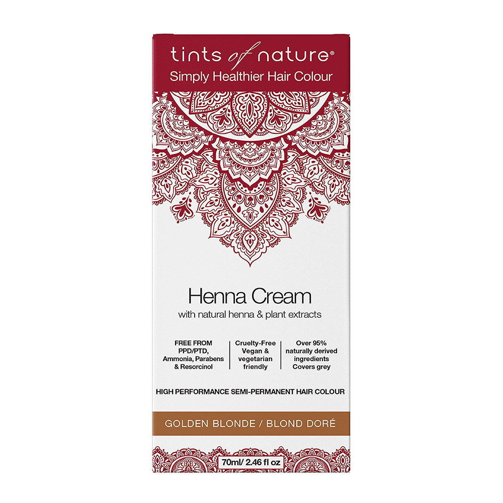 Tints of Nature Henna Cream Hair Colour, Golden Blonde, 2.46 Oz