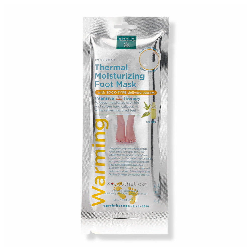 Earth Therapeutics Thermal Moisturizing Foot Mask, 1 Ea