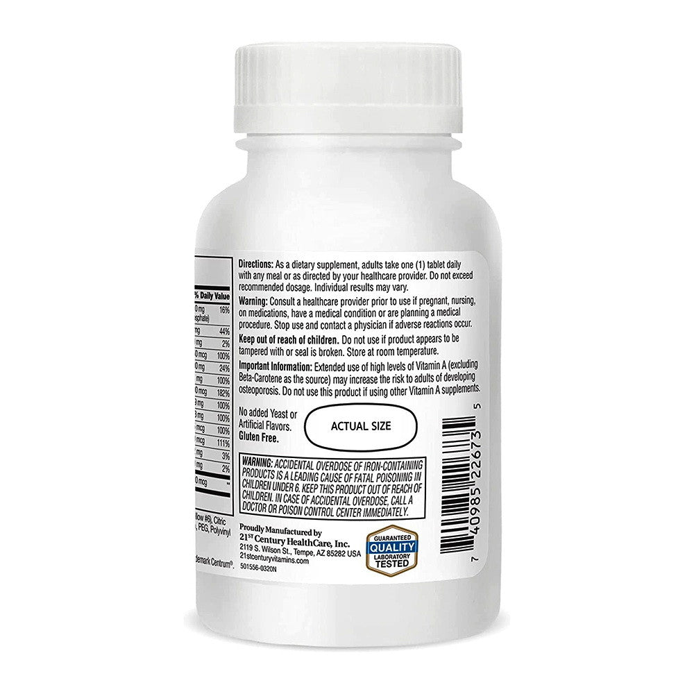 21st Century Sentry Men Multivitamin with Minerals, 120 Ea