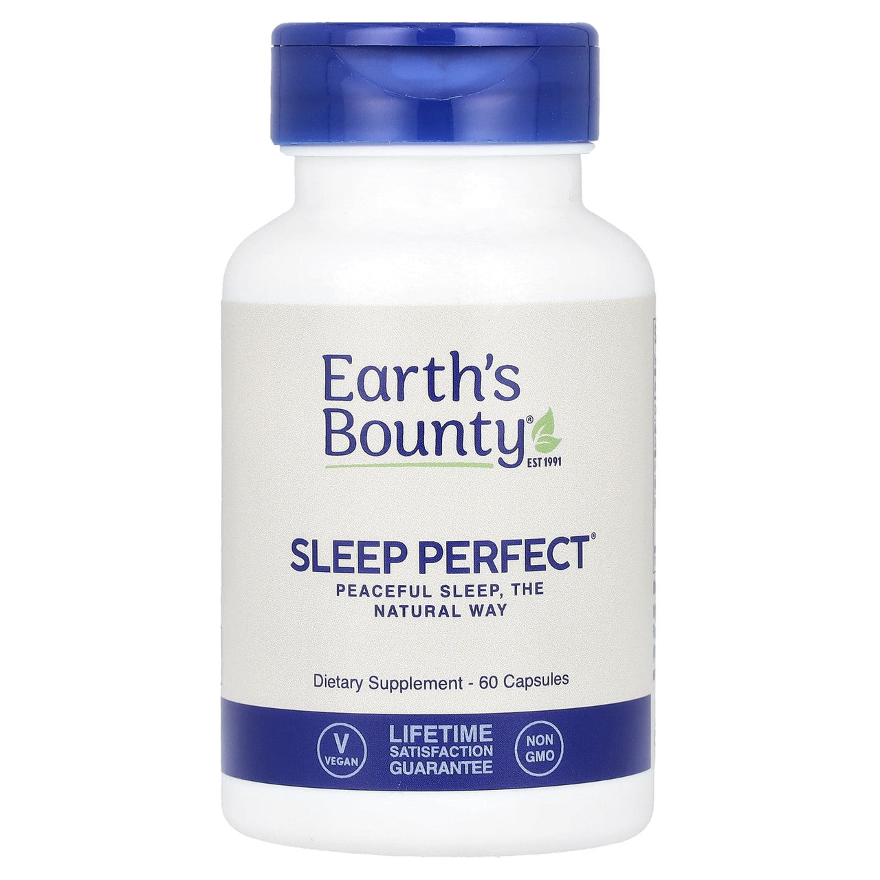 Earths Bounty Sleep Perfect Vegetarian Capsules, 60 Ea