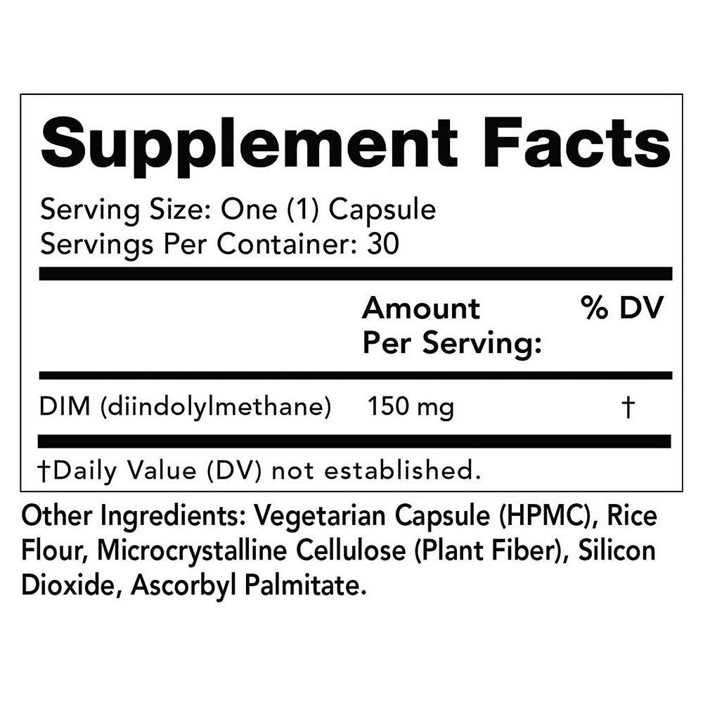 Olympian Labs Dim 150 Mg Capsules, Fat Burning and Metabolism, 30 Ea