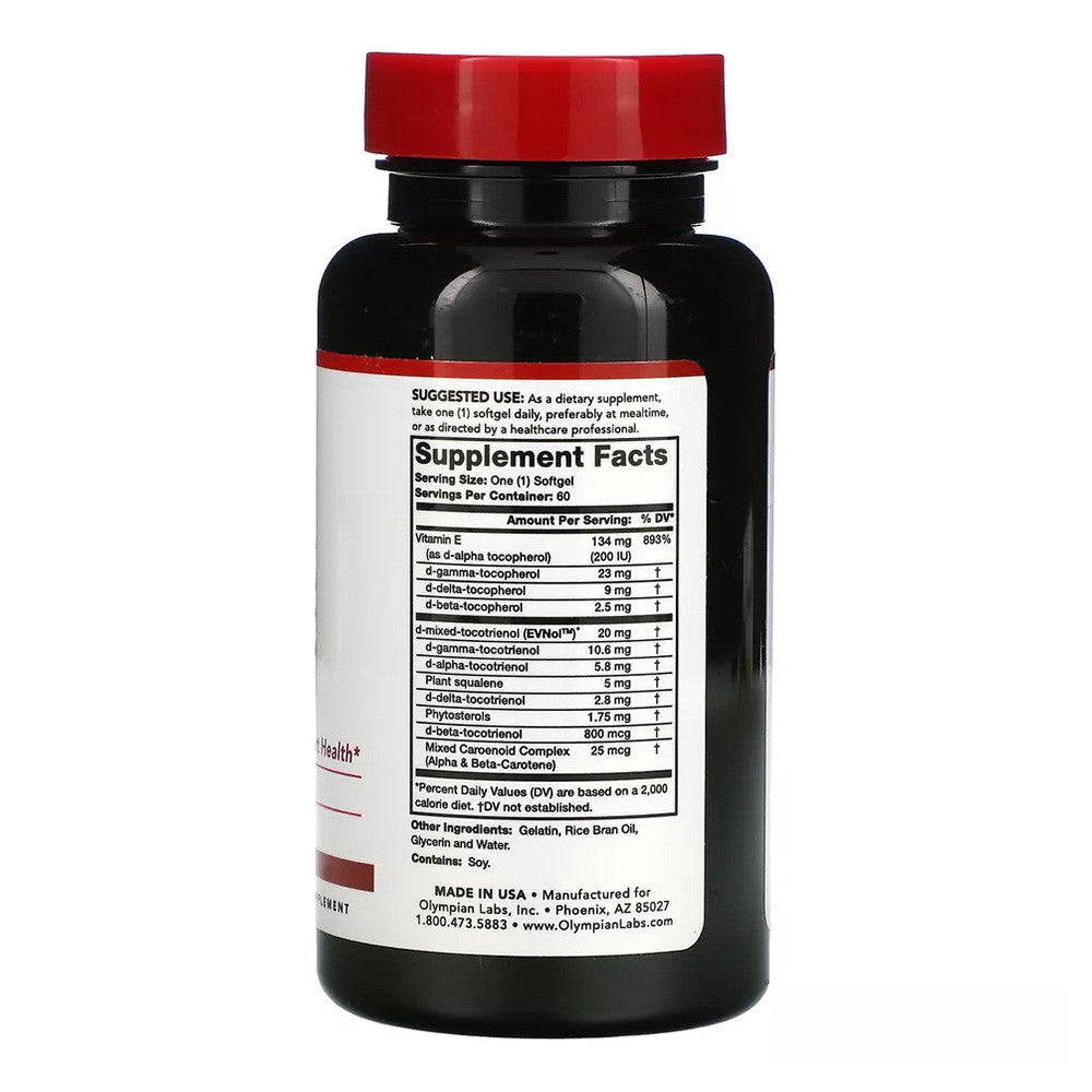 Olympian Labs Complete Vitamin E Softgels, 60 Ea