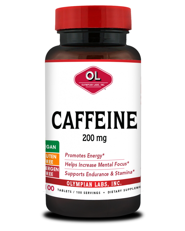 Olympian Labs Caffeine 200 Mg Tablets, 100 Ea