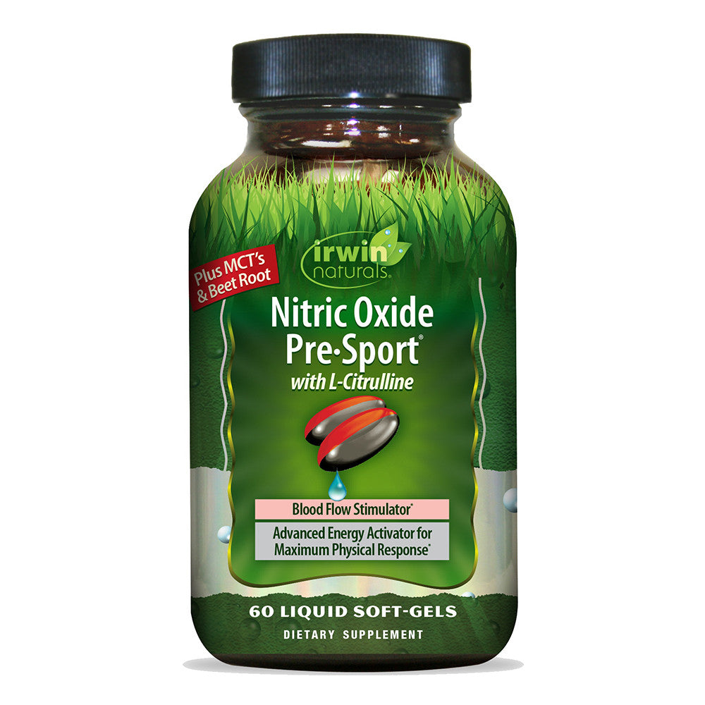 Irwin Naturals Nitric Oxide Pre Sport Softgels, 60 Ea