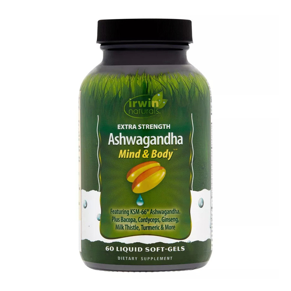 Irwin Naturals Extra Strength Ashwagandha Mind And Body Stress Response, 60 Ea