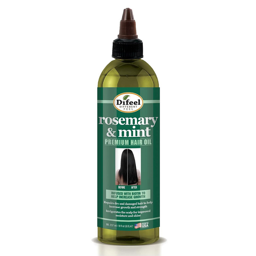 Difeel Rosemary and Mint Premium Hair Oil with Biotin for Hair Growth 8Oz (237ml)