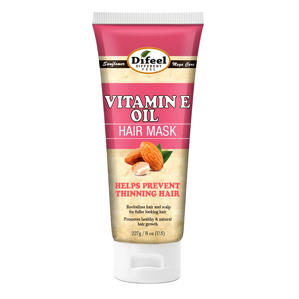 Difeel Vitamin E Oil Hair Mask Helps Prevent Thinning Hair Revitalizes Hair and Scalp 8Oz (227g)