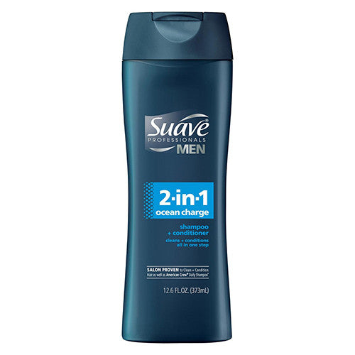 Suave 2 in One Shampoo + Conditioner: Ocean Charge, 12.6 Oz