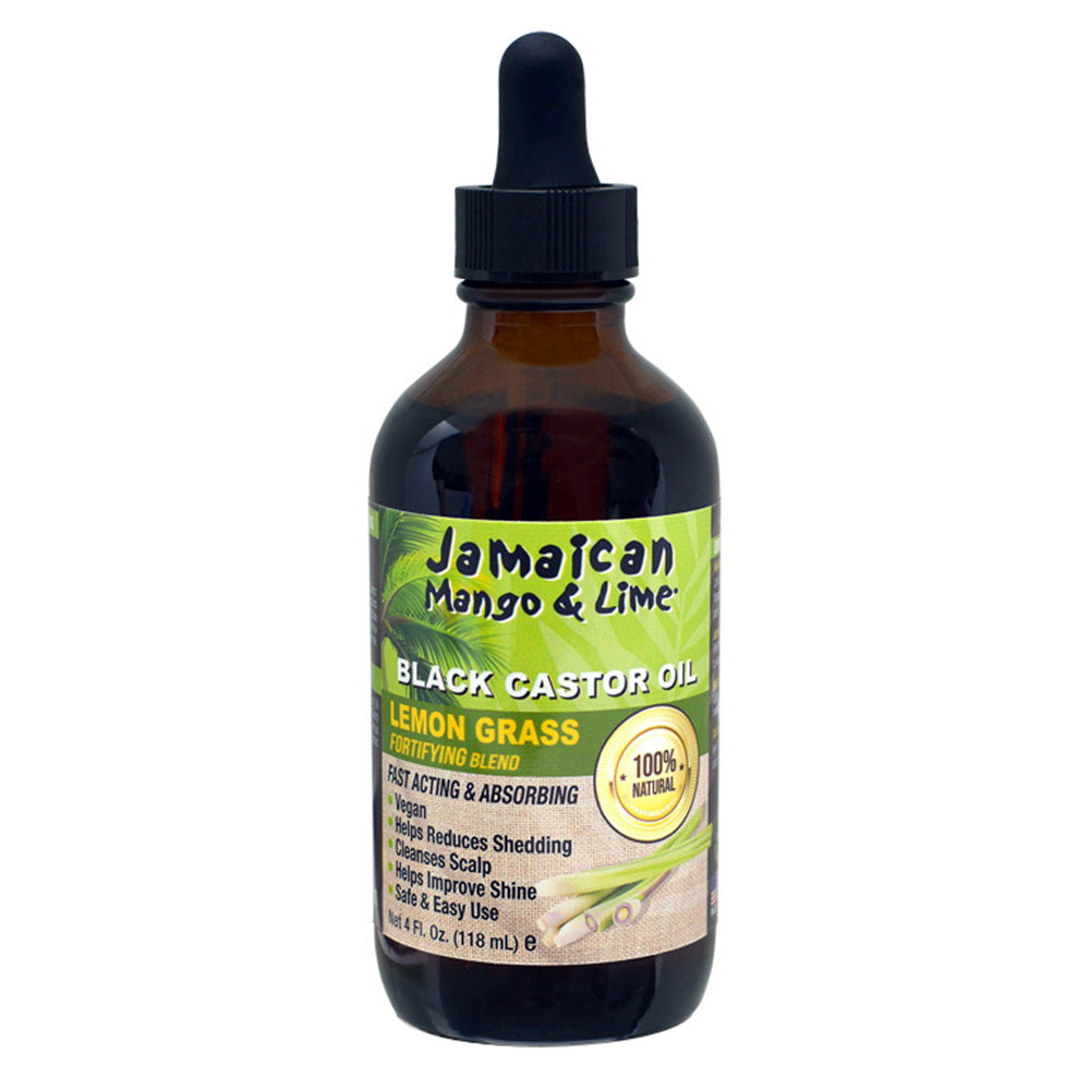 Jamaican Mango Lime Black Castor Oil Lemongrass for Hair Growth and Moisture 4Oz (118ml)