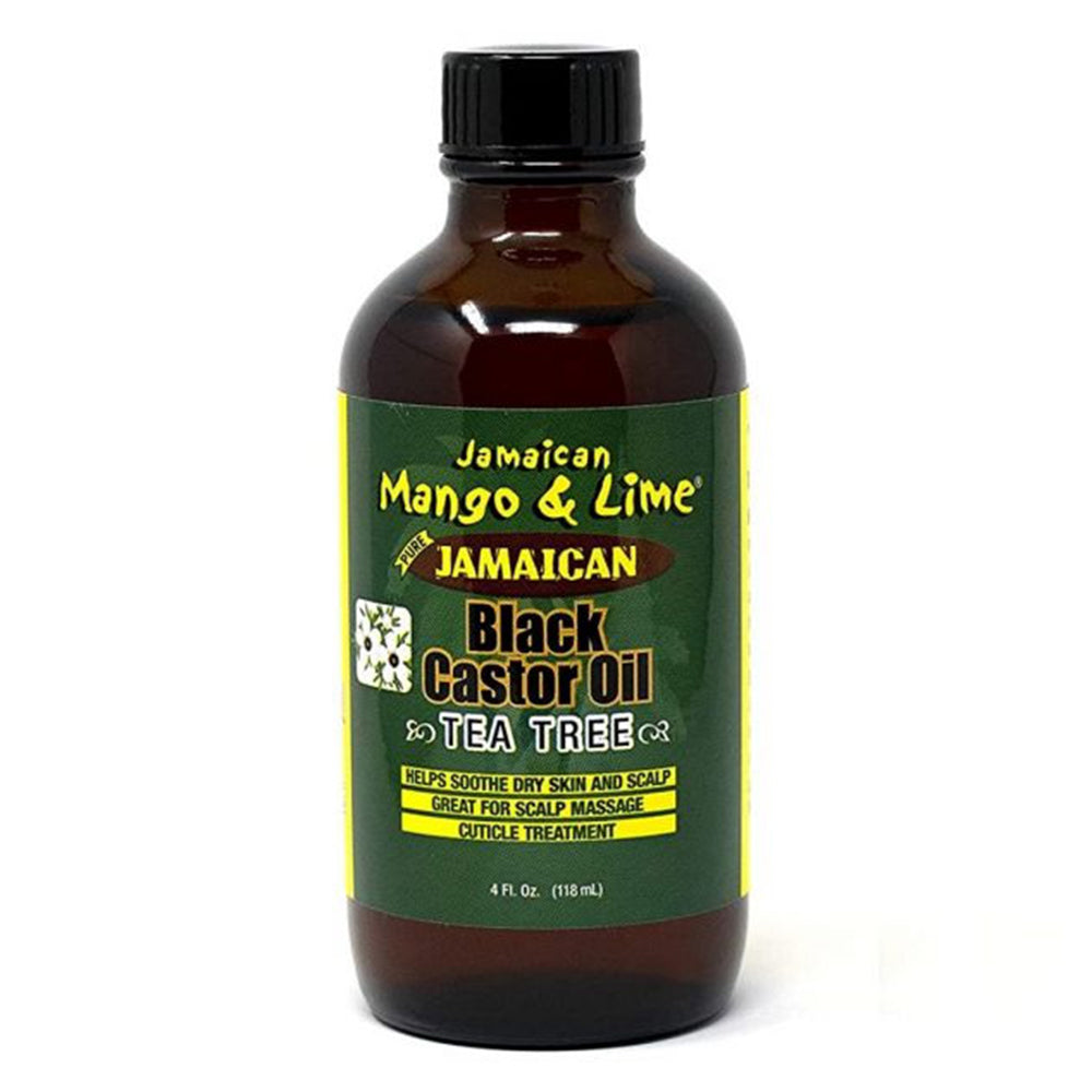 Jamaican Mango & Lime Black Castor Oil Tea Tree Helps Dry Skin and Scalp 4Oz (118ml)