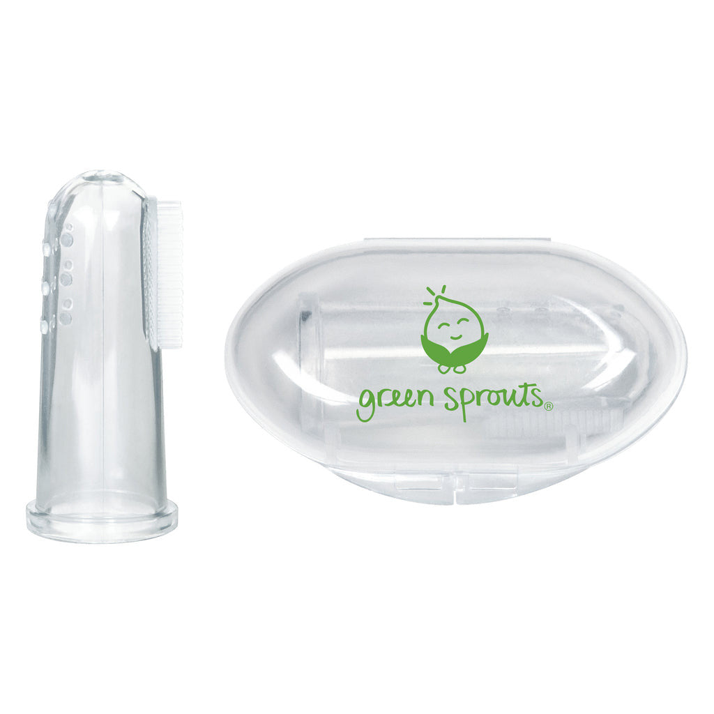 Green Sprouts Silicone Hypo Allergenic Finger Toothbrush, 1 Ea
