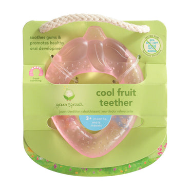 Green Sprouts Cool Soothing Teether Ring Pink Strawberry, 1 Ea