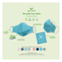 Green Sprouts Kid Reusable Face Mask, Star Fish, 1 Ea