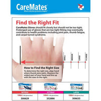 CareMates Vinyl-PF Examination Gloves, Medium, 100 Ea