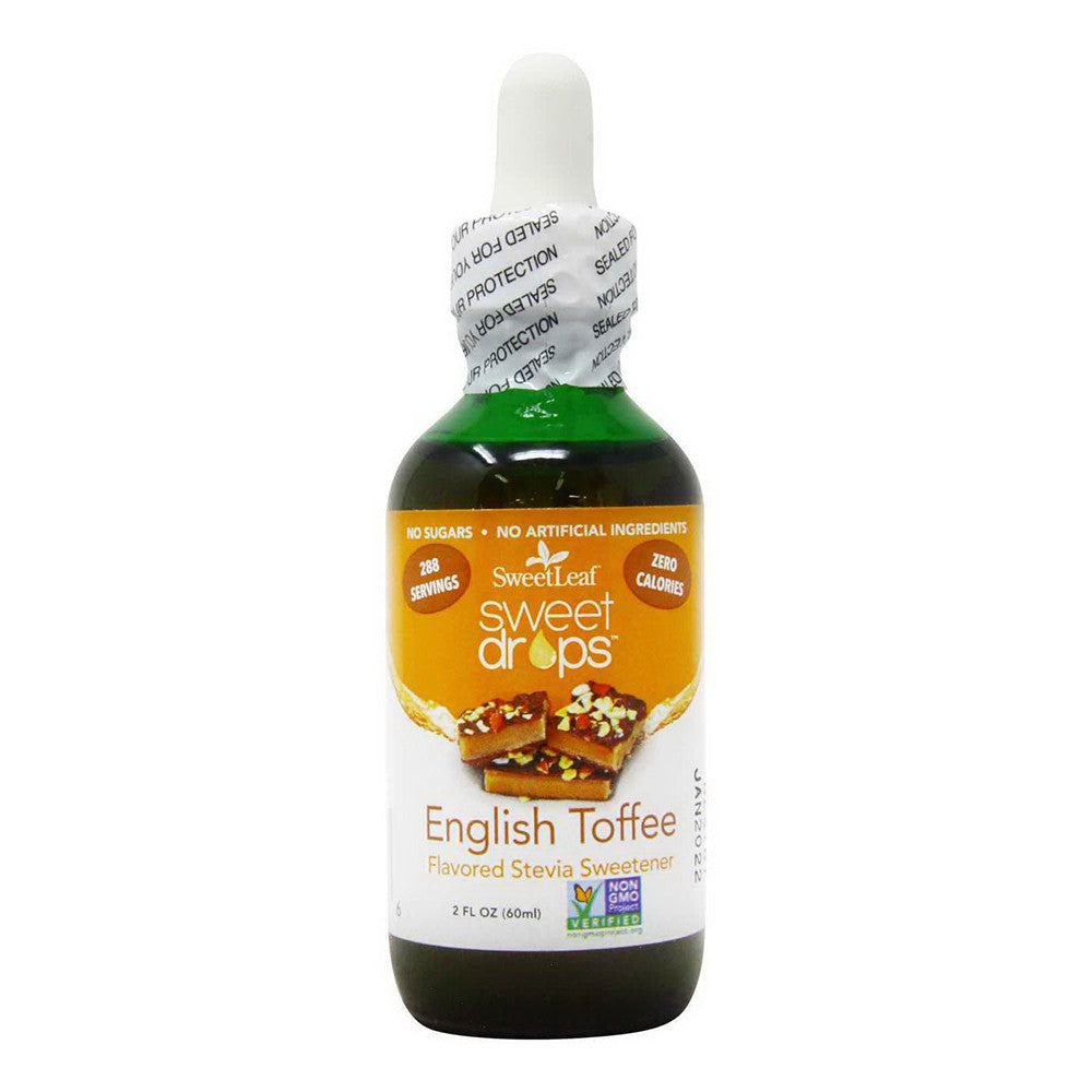 SweetLeaf Sweet Drops Liquid Stevia Sweetener, English Toffee, 2 Oz
