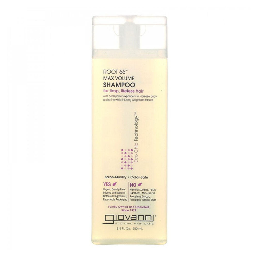 Giovanni Hair Shampoo Root 66 Max Volume For Limp And Lifeless Hair, 8.5 Oz