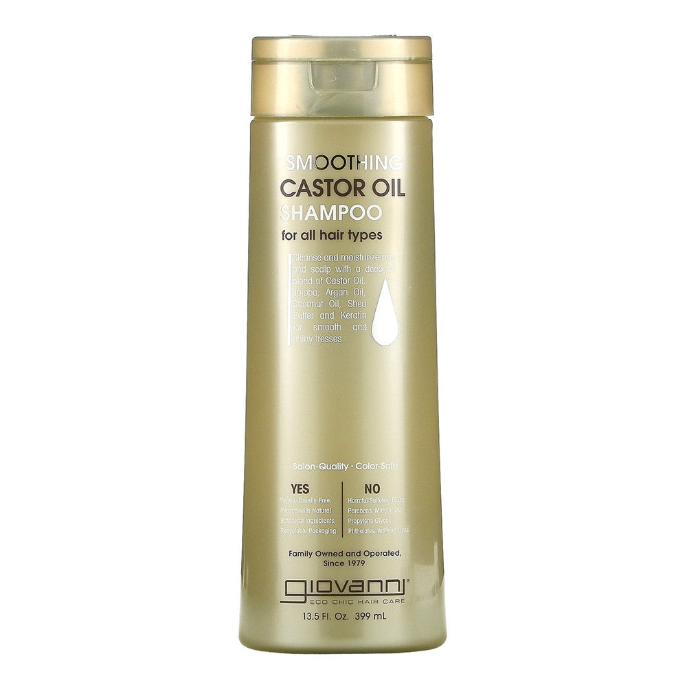 Giovanni Smoothing Castor Oil Shampoo For All Hair Types, 13.5 Oz