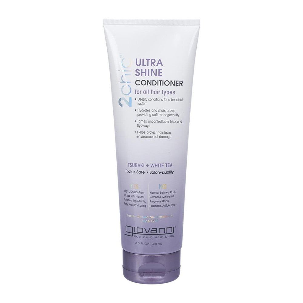 Giovanni 2 Chic Ultra Shine Conditioner, Tsubaki Seed Oil And White Tea, 8.5 Oz