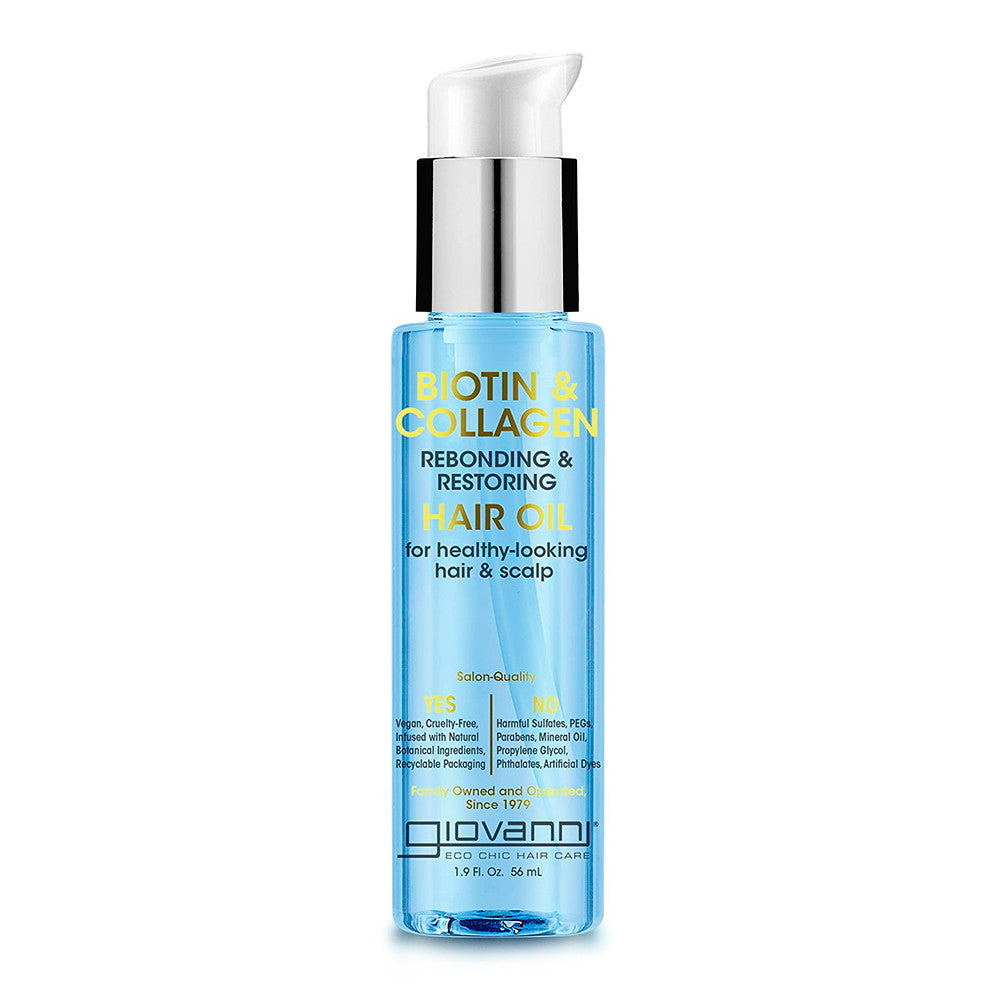 Giovanni Biotin And Collagen Restore Hair Oil, 1.9 Oz