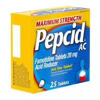 Pepcid Ac Tablets Maximum Strength For Relief Of Heartburn, 25 Ea