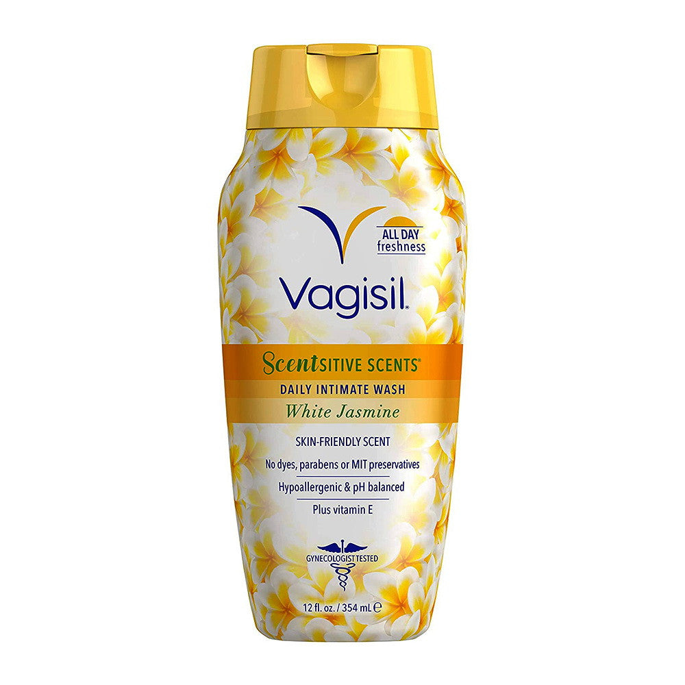 Vagisil Scentsitive Scents Daily Intimate Vaginal Wash With White Jasmine Scent, 12 Oz