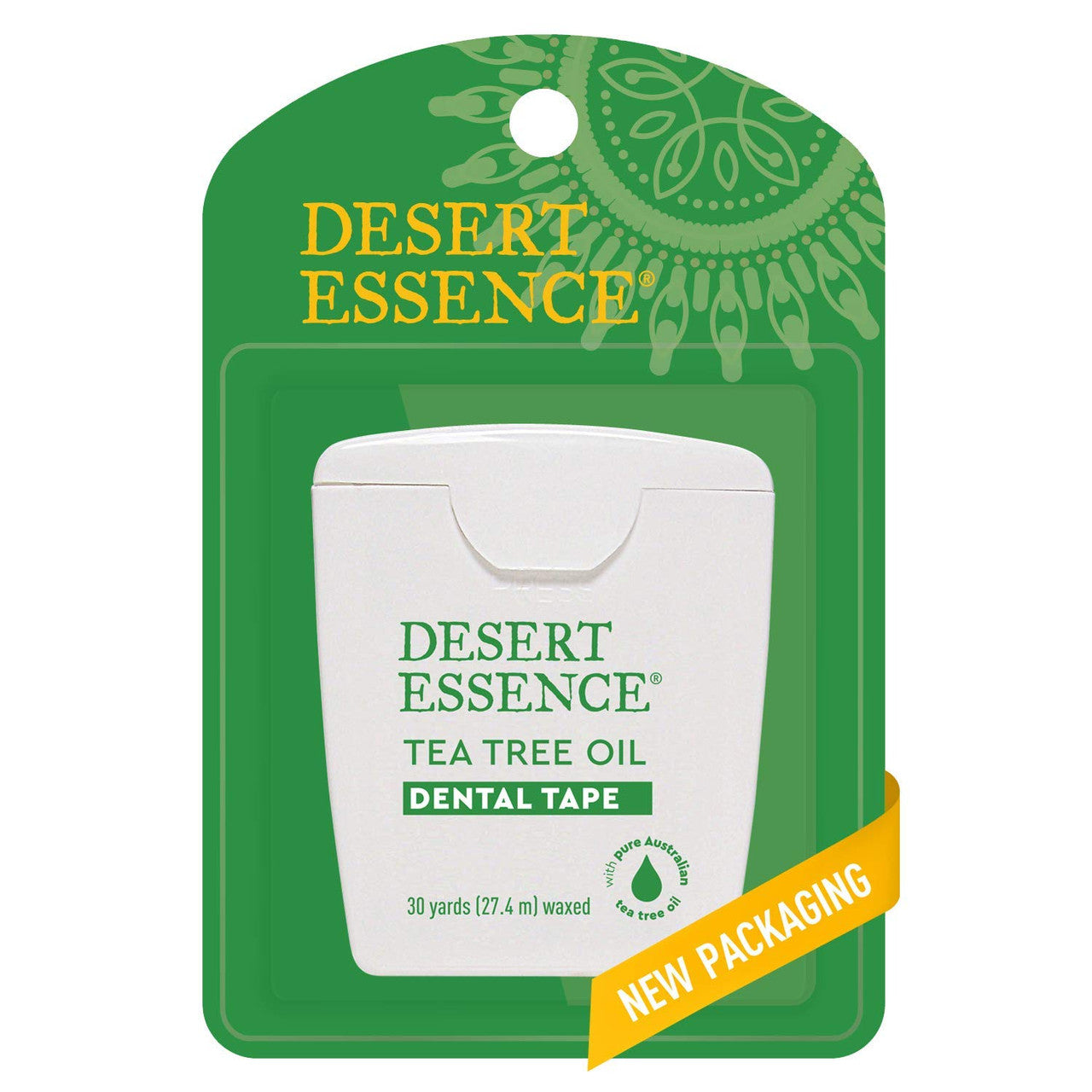 Desert Essence Tea Tree Oil Waxed Dental Tape, 30 Yards
