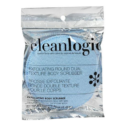 Cleanlogic Exfoliating Round Dual Texture Body Scrubber Colors May Vary, 1 Ea