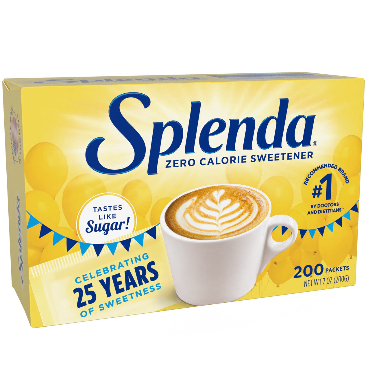 Splenda Ideal For Whole Family No Calorie Sweetener Individual Packets For Cooking And Baking, 200 Ea