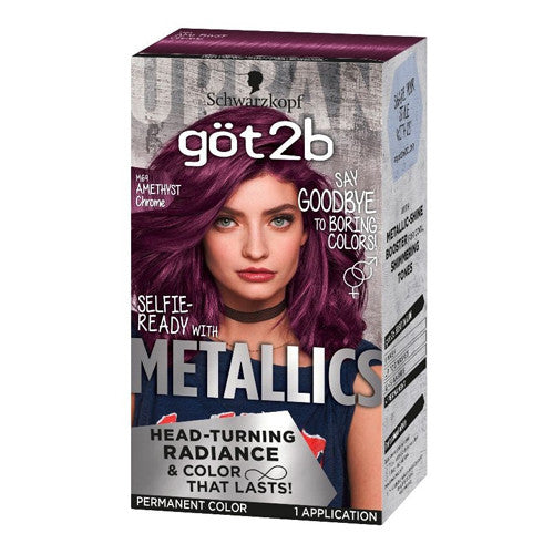 Got 2B Metallics Permanent Hair Color by Schwarzkopf, Amethyst Chrome, 1 Ea