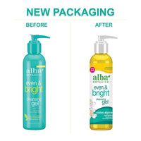 Alba Botanica Even & Bright Cleansing Gel SPF 15, 6 Oz