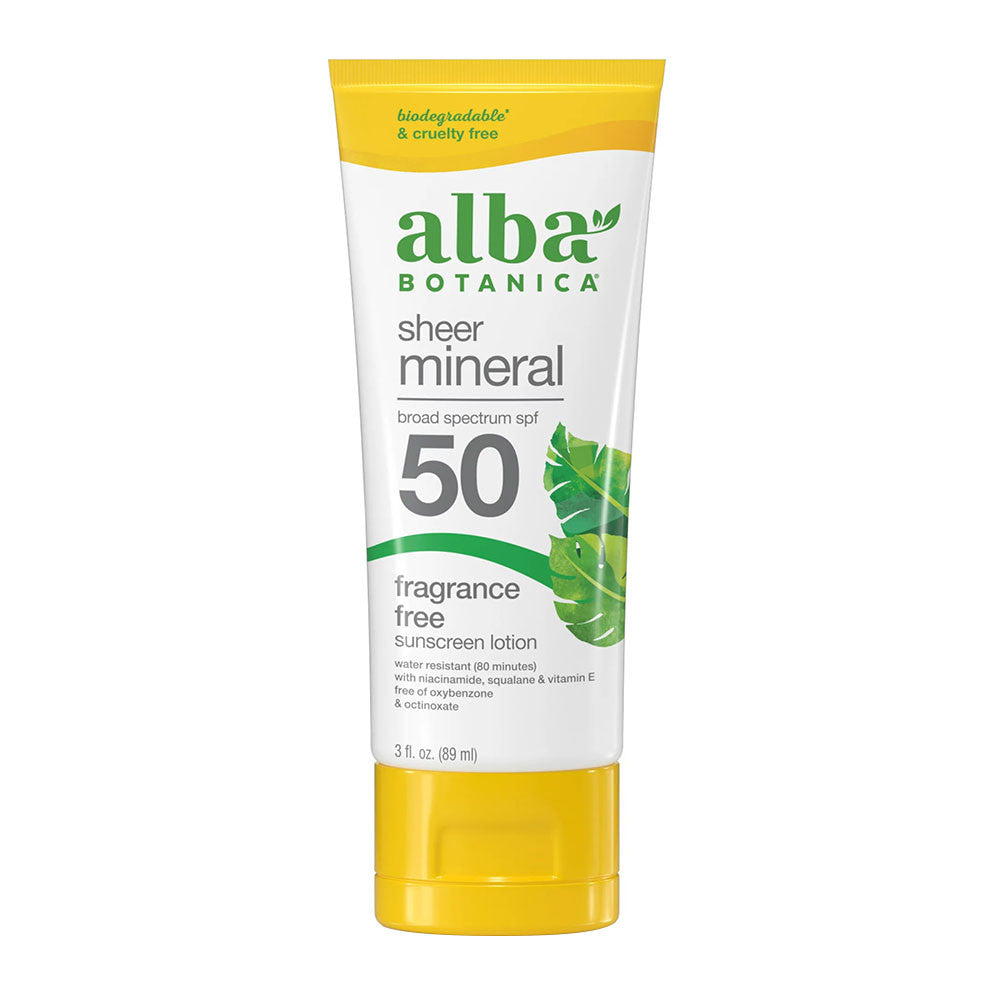 Alba Botanica Sun Care Sport Mineral Sunscreen SPF 45 - 3 Oz