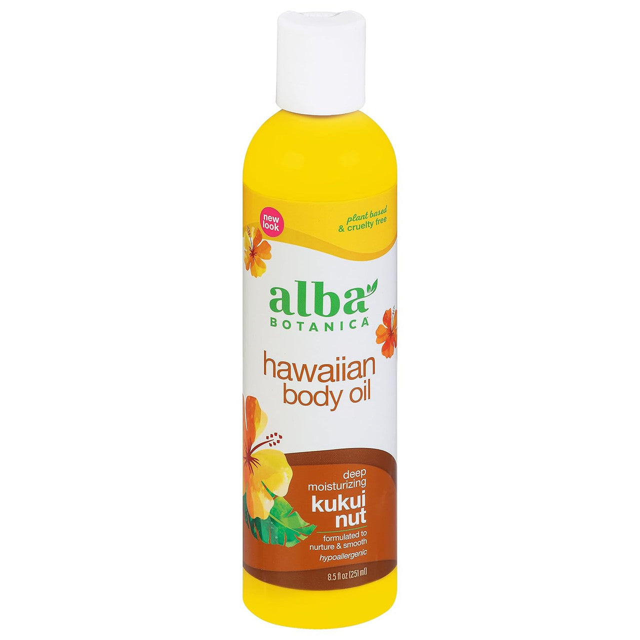 Alba Botanic Kukui Nut Organic Massage Oil - 8.5 Oz