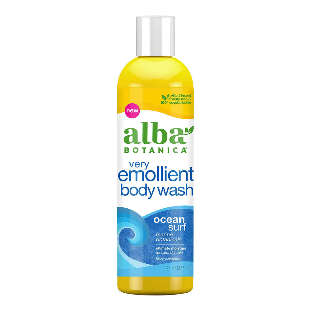 Alba Botanica Ocean Surf Very Emollient Body Wash, 12 Oz