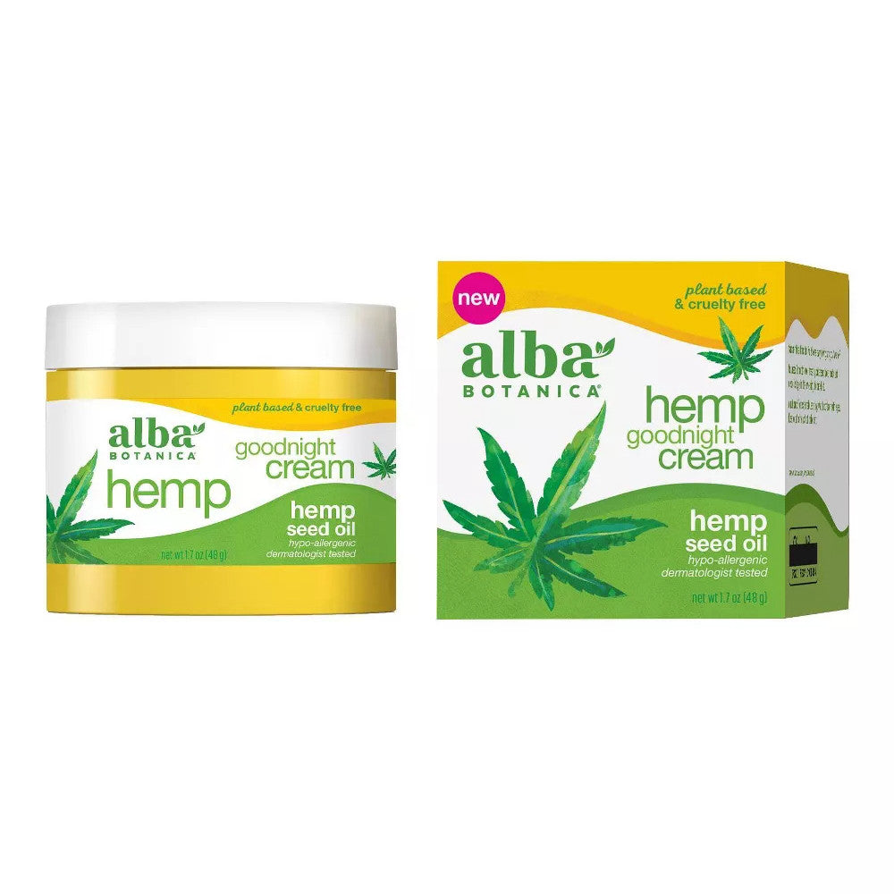 Alba Botanica Hemp Goodnight Cream, 1.7 Oz
