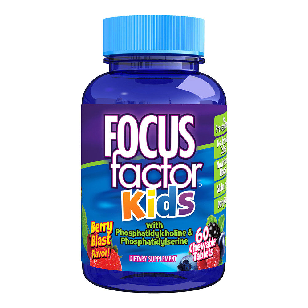 Factor Nutrition Focus Factor Chewable Wafers For Kids, Berry Flavor, 60 Ea
