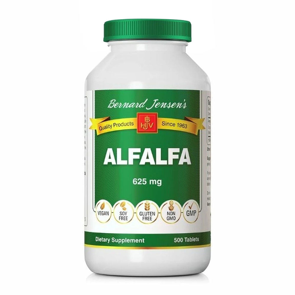 Bernard Jensens Alfalfa Leaf Supplement Tablets, 500 Ea