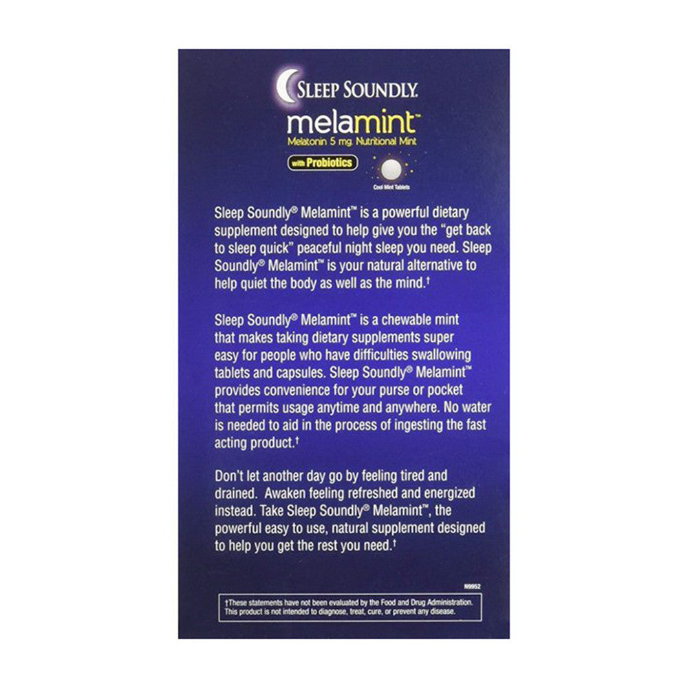 Windmill Vitamins Sleep Soundly Melamint With Probiotics Chewable Mints, 30 Ea