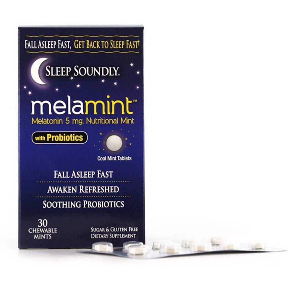Windmill Vitamins Sleep Soundly Melamint With Probiotics Chewable Mints, 30 Ea