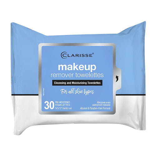 Clarisse Make Up Remover Cleansing And Moisturizing Towelettes, 30 Ea