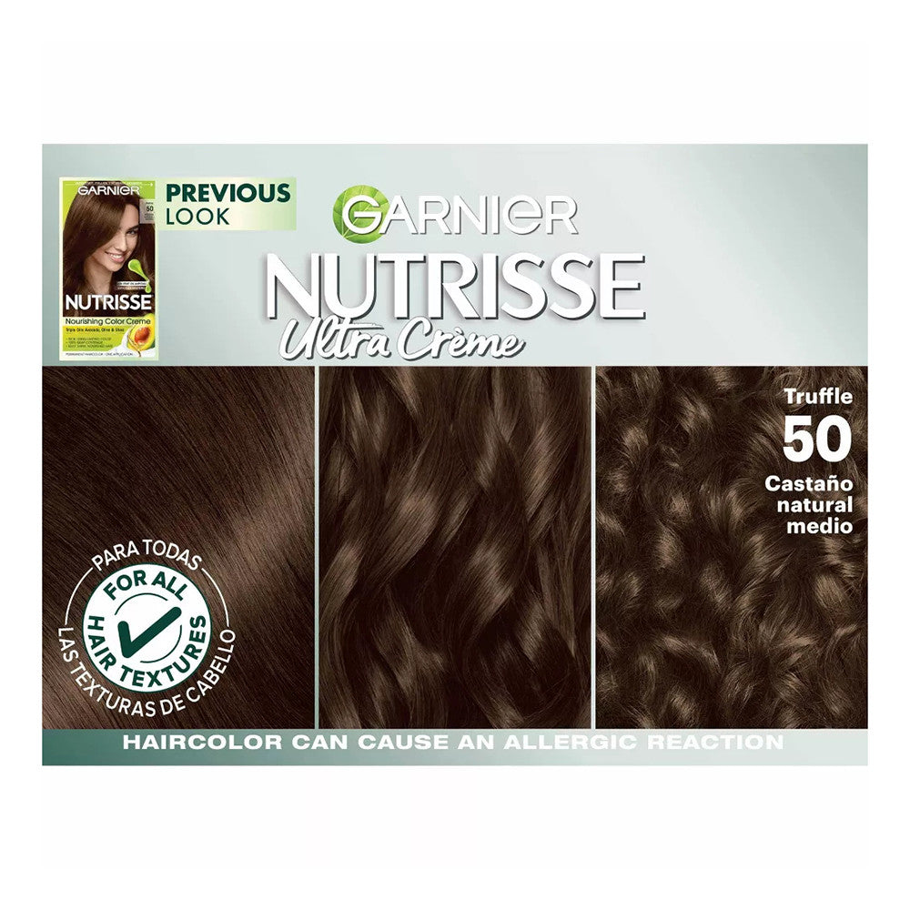 Garnier Nutrisse Permanent Creme Haircolor #50 Medium Natural Brown, 1 Ea