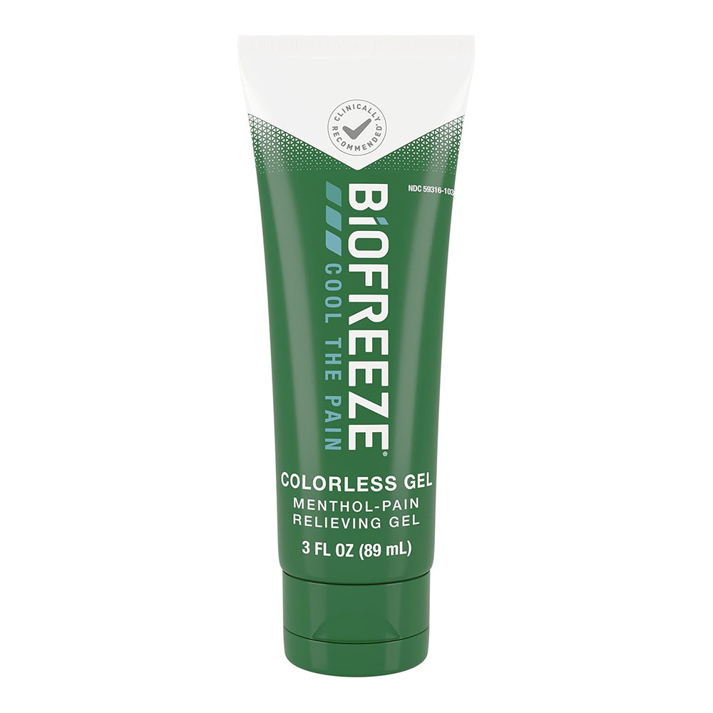 Biofreeze Classic Pain Relief Colorless Gel Tube, 3 Oz