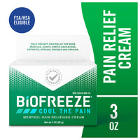 Biofreeze Soothing Pain Relief Cream, for Back Knee Muscle Joint and Arthritis Pain, 3 Oz