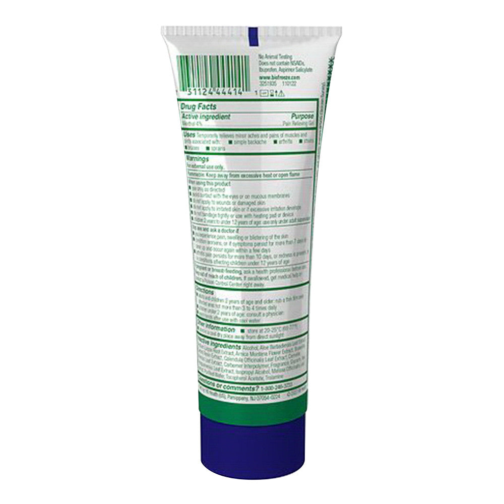 Biofreeze Menthol Muscle Overnight Pain Relieving Gel, 3 Oz